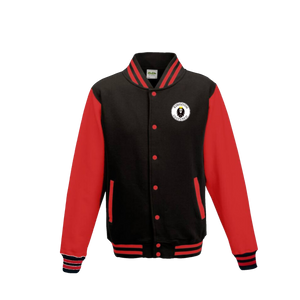 Kingdom Cultured Men’s letterman black/ “Windy City” red