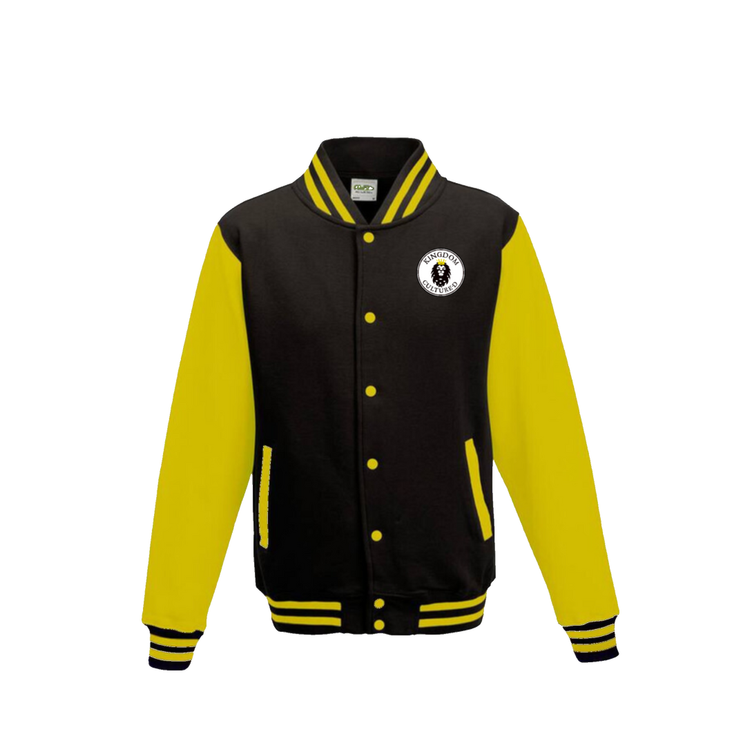 Kingdom Cultured Men’s letterman black/ “Terrible Towel” yellow