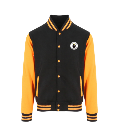 Kingdom Cultured Men’s letterman black/ Oriole orange