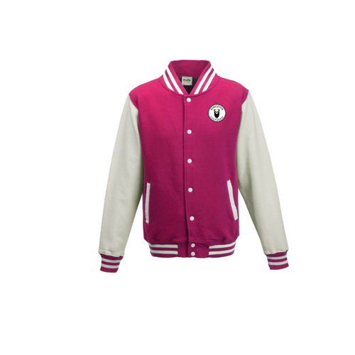 Kingdom Cultured Ladies’ letterman pink/gray