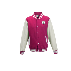 Kingdom Cultured Ladies’ letterman pink/gray