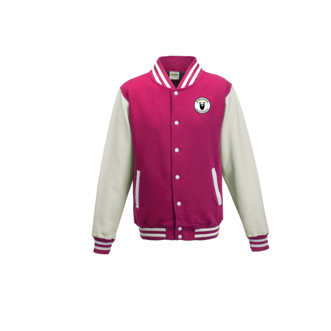 Kingdom Cultured Ladies’ letterman pink/gray